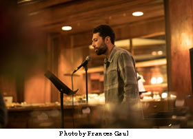 Alex at a reading