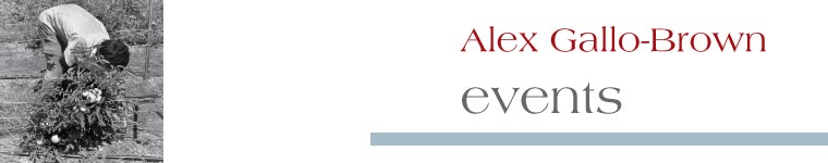 Alex Gallo-Brown: Events